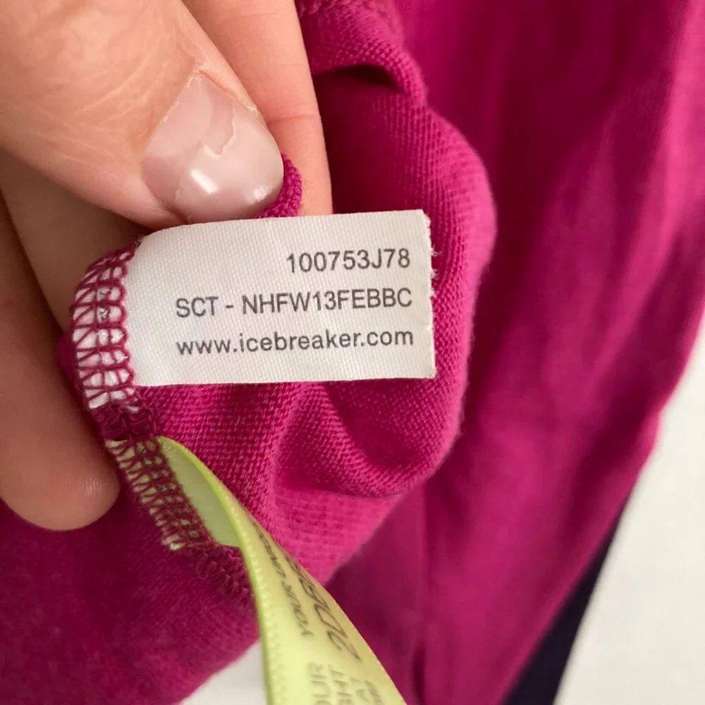Icebreaker Women's Long Sleeve Tee - Pink - Picture 9 of 11